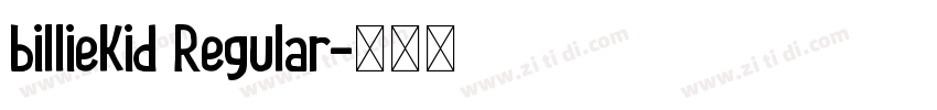 billieKid Regular字体转换